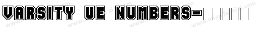 VARSITY UE NUMBERS字体转换